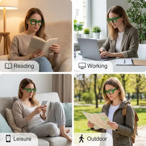 Image of Eyekepper Reading Glasses 3.25, Readers for Women, 2 Pack Green