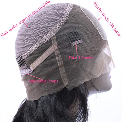 Enoya Noya Hair 360 Silk Top Lace Frontal Loose Wave Human Hair Wigs-Glueless 180% Density Brazilian Virgin Remy Wigs With Baby Hair (Silk Top 10") #TOP5