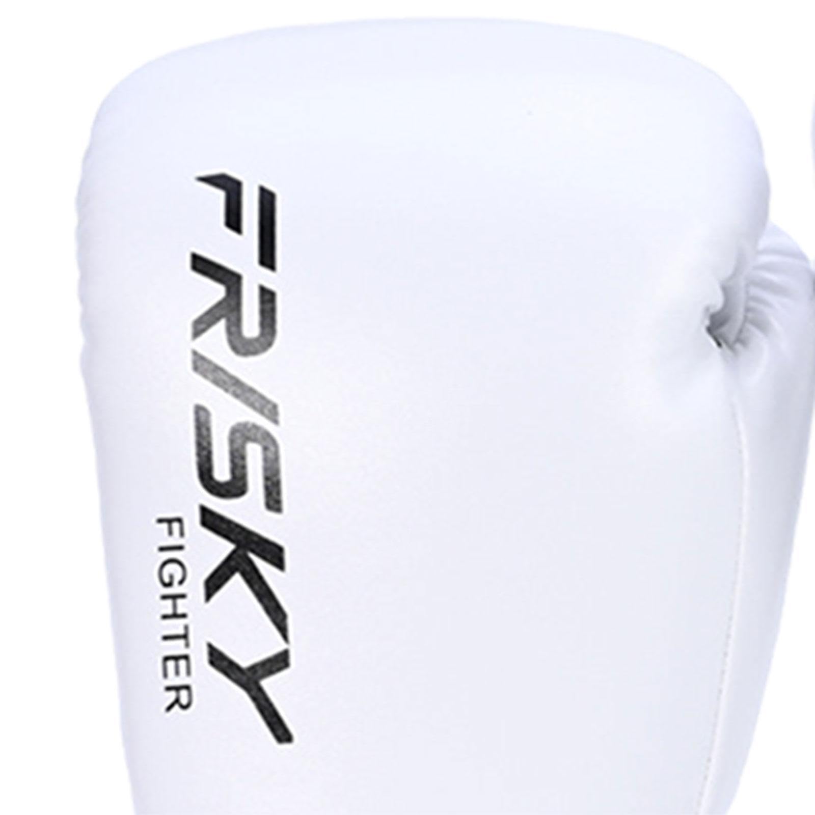 Guantoni da, Attrezzatura per Allenamento Uomo E Donna, Guantoni da, Guantoni da Pugilato per MMA, Sparring, Grappling, Kickboxing, Bianco 12OZ