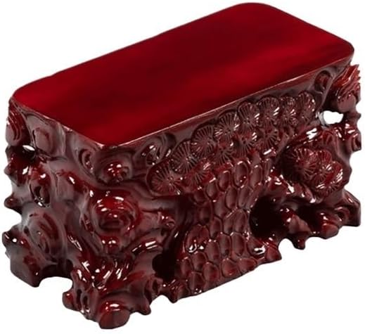 MIROOOO スタチューベース 花瓶スタンド ソリッドウッド 彫刻 植木鉢 水槽 高さと厚み 長方形ベースパッド 木製ディスプレイ