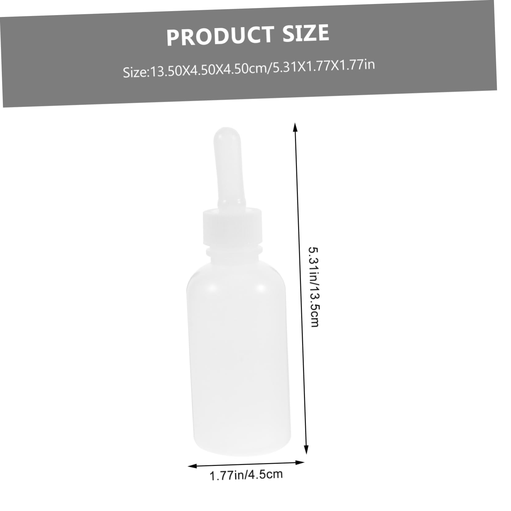 LIOOBO 4pcs Silicone Kitten Nursing Bottle Easy Clean Reusable Cat Supplies for Newborn Puppies