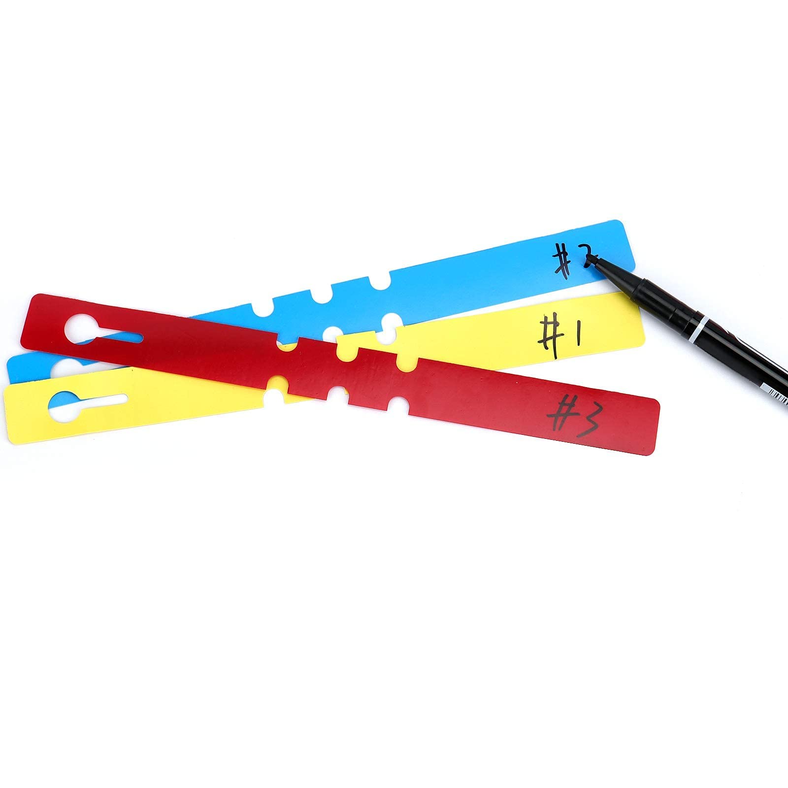 ZOENHOU 1200 etichette per piante in plastica in 6 colori, regolabili, avvolgenti, per piante da appendere, etichette per piante da giardino