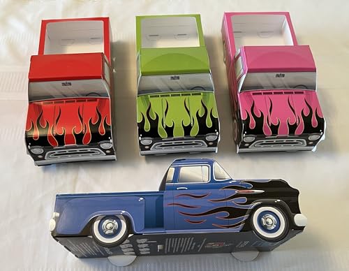 cruisers 12 Classic Cardboard Hot Rod Chevy Trucks Kids Food Box Tray