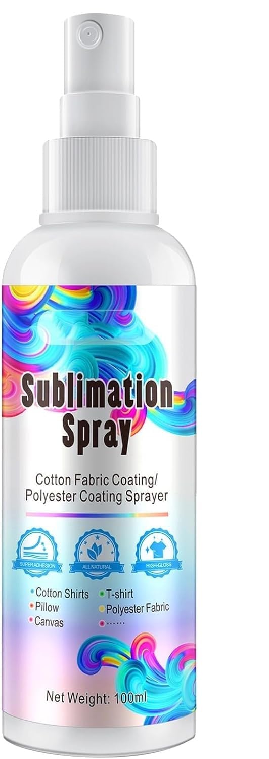 Spray di Rivestimento a Sublimazione,Spray per Sublimazione Cotone,Spray per Sublimazione per Camicie di Cotone,Spray per Sublimazione,Spray Sublimazione Cotone,Spray a Sublimazione,100 ml