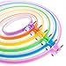 Mr. Pen- Embroidery Hoops Set, 6 pcs, 3.4 inch to 10.2 inch, Assorted Colors, Plastic Embroidery Hoop, Cross Stitch Hoops, Embroidery Rings, Cross Stitch Plastic, Sewing Rings Hoops.