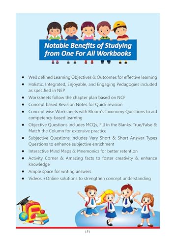 Image of Oswaal One for All Workbook Class 5 Maths & EVS (Set of 2 Books) | 50+ Concept-wise Perforated Worksheets | NEP 2020 & NCF 2023 Aligned | For CBSE & ... | Builds Concept Clarity & Scientific Skills