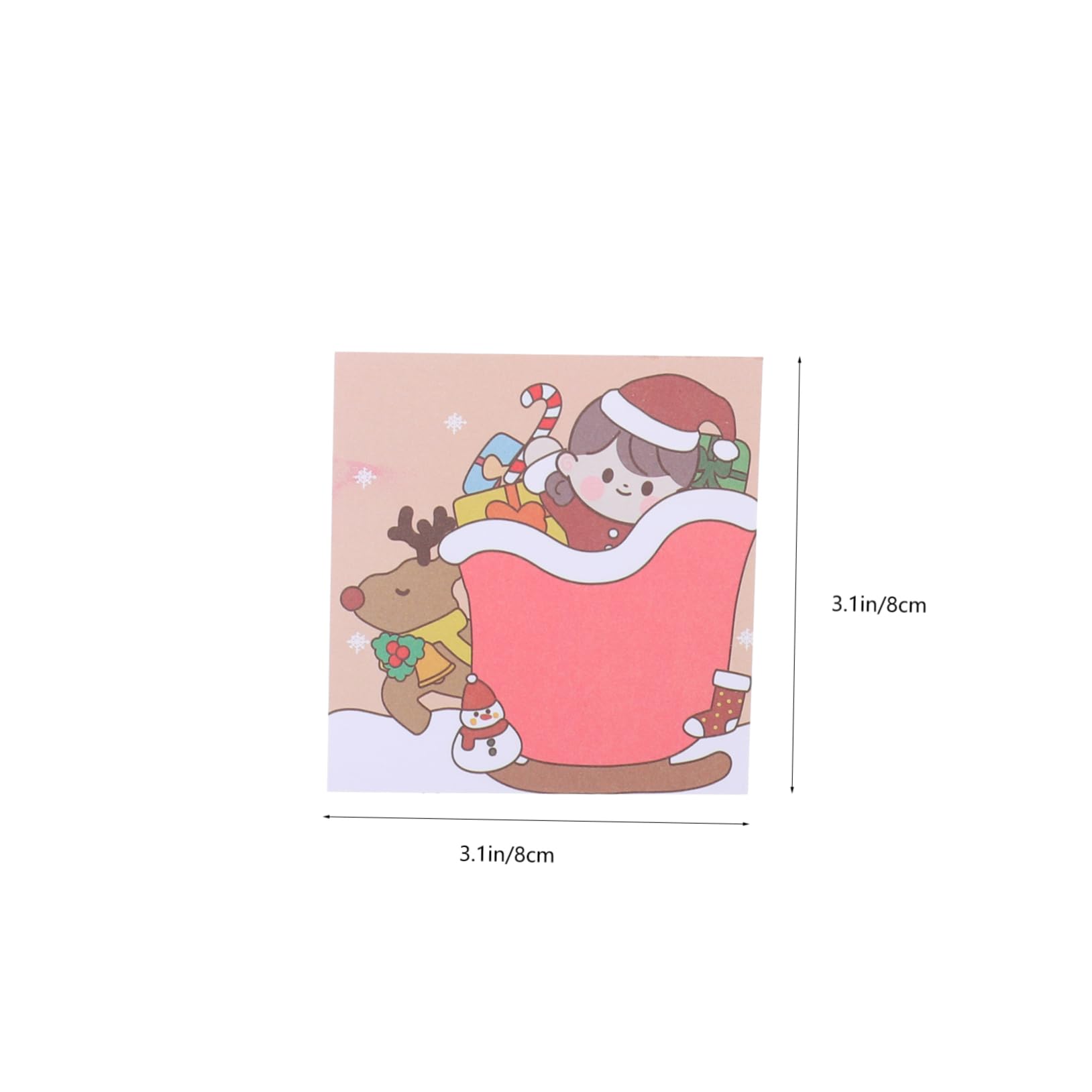 3sets Weihnachten Pad Zerreißbar Memo Notizen Weihnachten Dekoriert Post Memo Büro Heimgebrauch 12 Stücke * 3