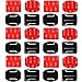 24pcs Gopro Klebepads 3m Klebehalterung Flache Gebogene Klebepad Klebehalterung Zubehör Gopro Hero 8 Halterung Helm für GoPro Hero 9, 8, 7, 6, 5 Action Kameras
