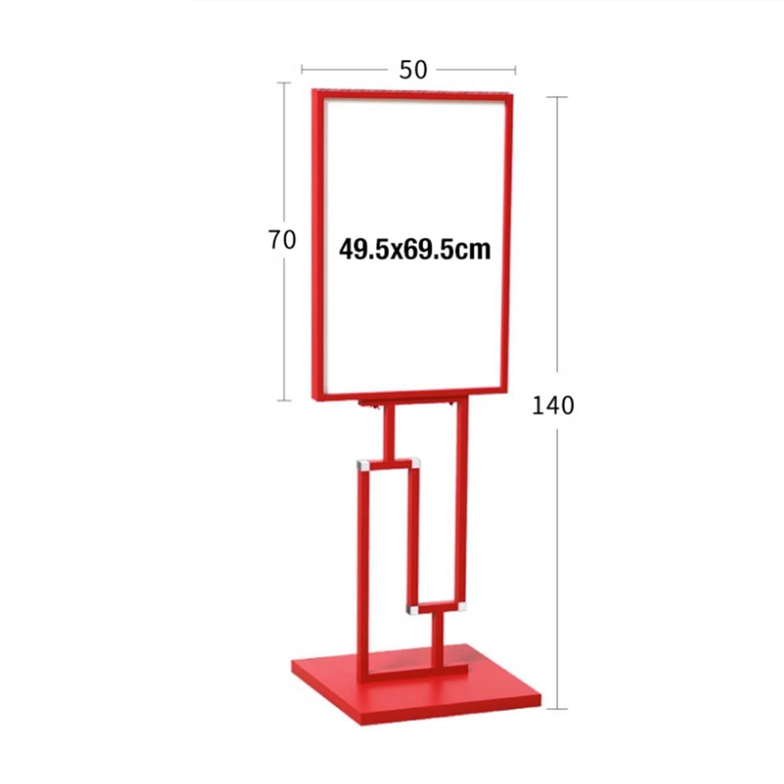 Soporte resistente para carteles de piso, soporte duradero para menú, anuncios, ventas, avisos y exhibición de señalización, apto para uso en interiores y exteriores
