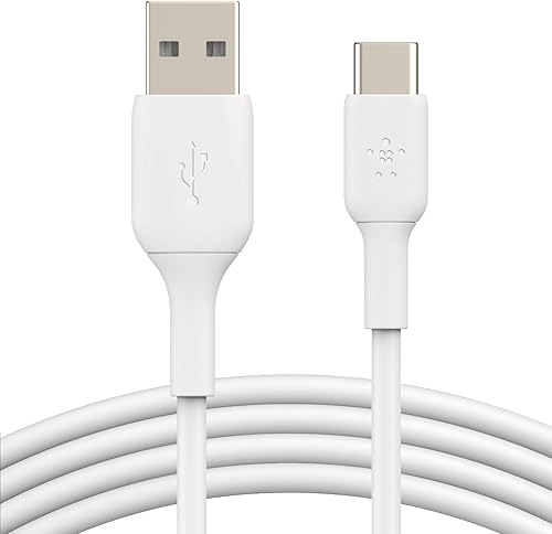 Belkin BoostCharge - Cable USB-C (3.3 pies), cable USB-C a USB-A, cable USB tipo C para iPhone serie 15, Samsung Galaxy S23, S23+, Note20, Pixel 6,