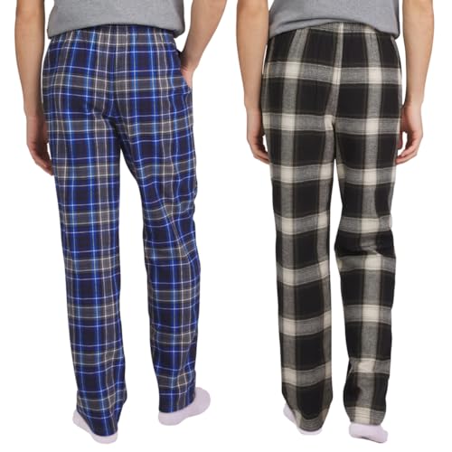 Eddie Bauer Men's 2 Pack Flannel Lounge Pajama Pants (Blue, Small)2