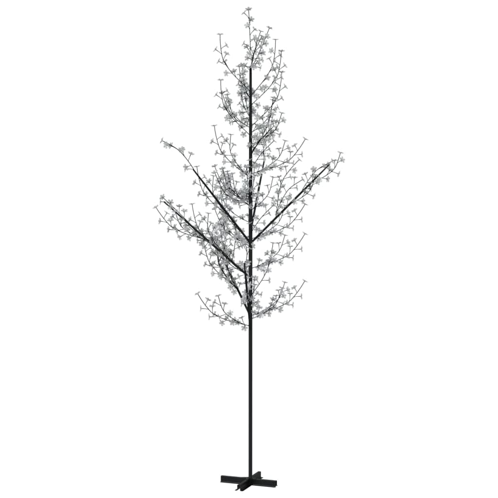 vidaXL LED Baum mit Kirschblüten Lichterbaum Leuchtbaum Kirschblütenbaum Dekobaum Weihnachtsdeko Außen Innen Warmweiß 672 LEDs 400cm