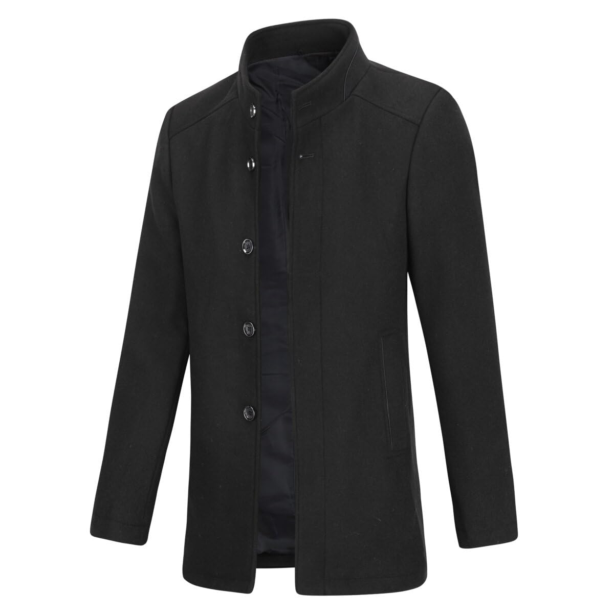 YOUTHUP Cappotto in Lana da Uomo Vestibilità Regolare Cappotti da Lavoro Invernale in Lana di Transizione