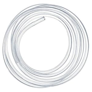 Kesote Clear PVC Tubing Pipe Hose 5 Meters for Home Garden Watering Pump Transfer, 4mm x 6mm