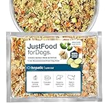 JustFoodForDogs Frozen Fresh Dog Food for Liver Health, RX Hepatic Support Low-Fat Human Grade Dog Food, 18 oz (Pack of 7)