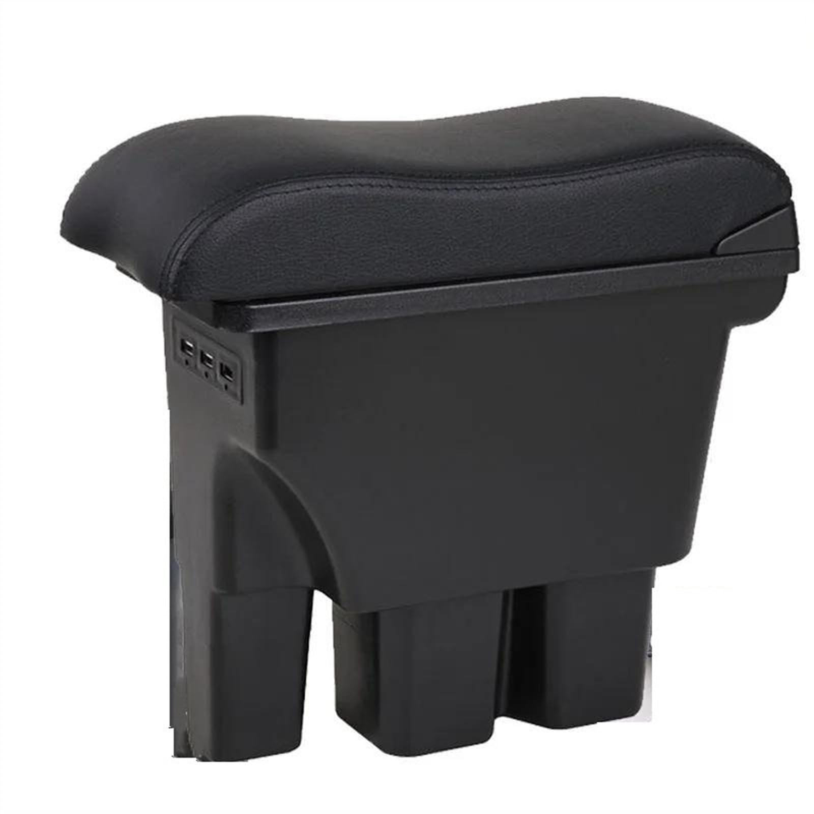 NOHEEU Armrest Box With Multifunctional Support PU Upholstered Car Interior Modification Accessories For Jimny JB74 2018-2022(B2 black line Corium)