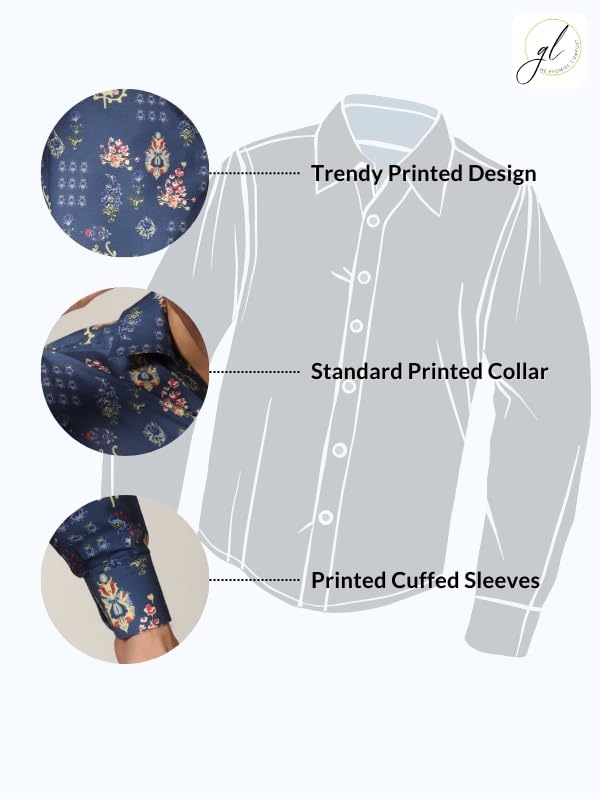 Image of DHRUVI TRENDZ Shirt for Men | Casual Stylish | Man's Printed | Half Sleeve | Foraml Shirts for Man | Men's Solid Slim Fit