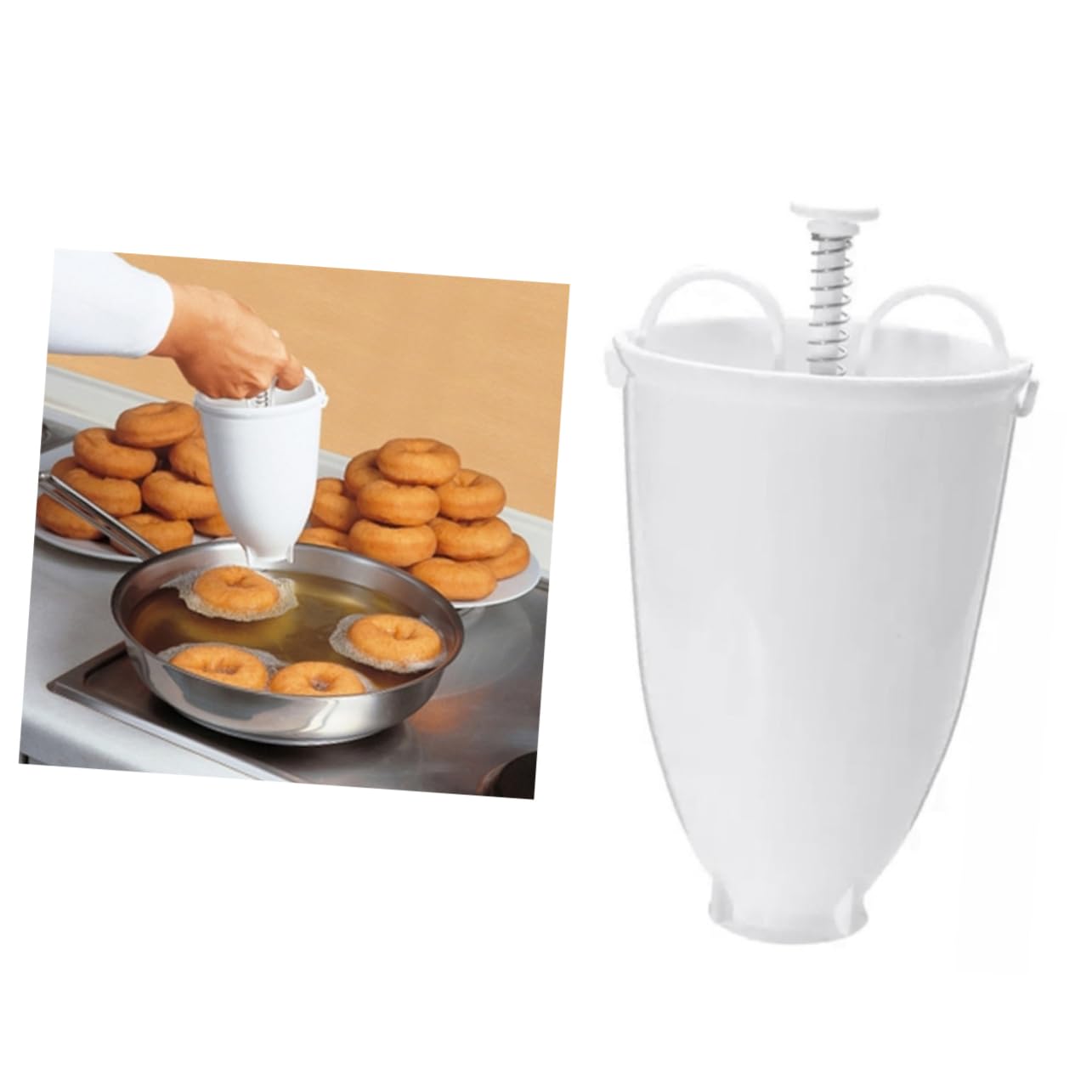 VINTORKY 1pc Dispenser Lightweight Doughnut Maker for Frying Delicious Treats Easy Diy Baking Tool Doughnut Mould for Home Use