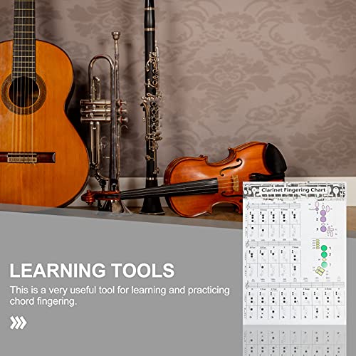 2 Stks Professionele Akkoord Vinger Guide Poster Klarinet Fingering Chart Finger Gids Grafiek Voor Klarinet Training Chord Chart Voor Clarinet Beginners - Image 6