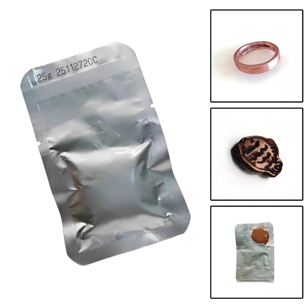 Metal Clay Manualidades Joyería Arte Modelado Cobre Arcilla Colgante Pulsera Charms Fácil Uso Y Secado Adecuado para Proyectos de Principiant, 25g