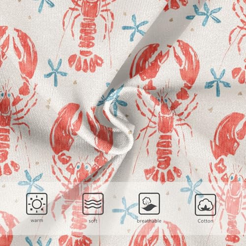 Little Girl Underwear Toddler Panties Kids Undies Lobsters Stars Soft Cotton Briefs 2T-8Y3