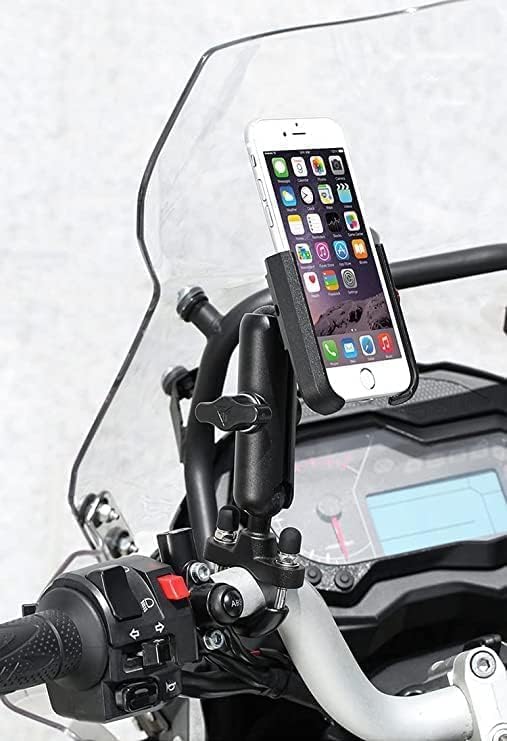 Image of ZBK Motorcycle Phone Holder 360Rotation U-Bolt Base Aluminum Alloy Material /Material Sturdy Motorcycle Bike Handlebar Phone Mount