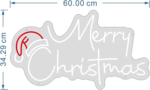 Miniatura 4 de Letrero de neón de Feliz Navidad para decoración del dormitorio del hogar, letrero de luz de neón para fiesta de Navidad, hogar, oficina, bar, pub,