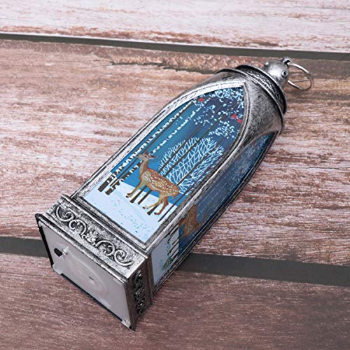 Beaupretty Christmas Snow Globe Lantern Led Light Up Christmas Water Lantern Christmas Table Centerpieces Decorations #TOP4