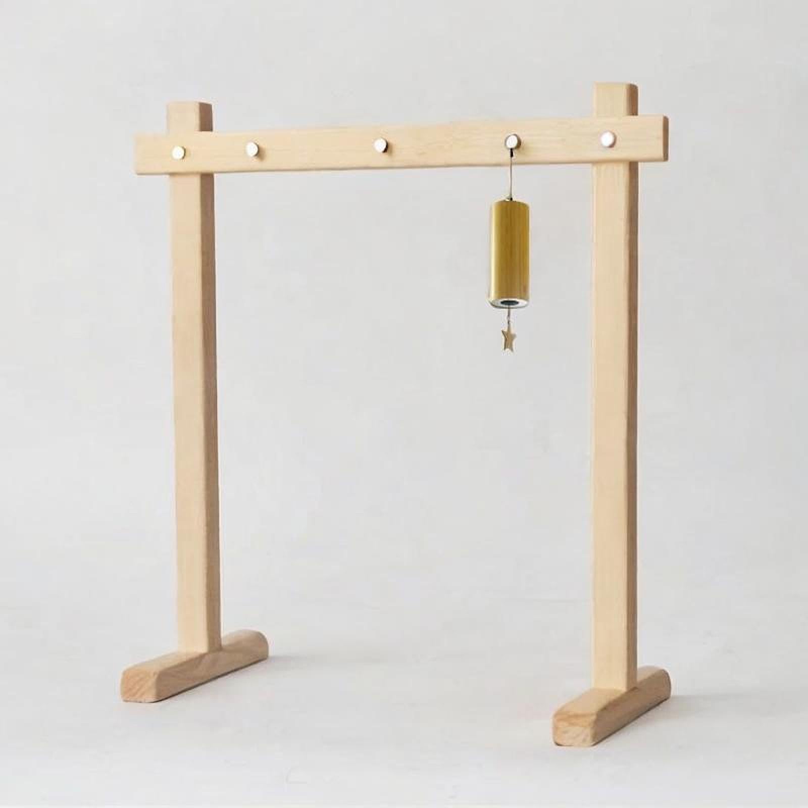 Estructura de Madera para Soporte de Gong y Exhibición de Joyas, L