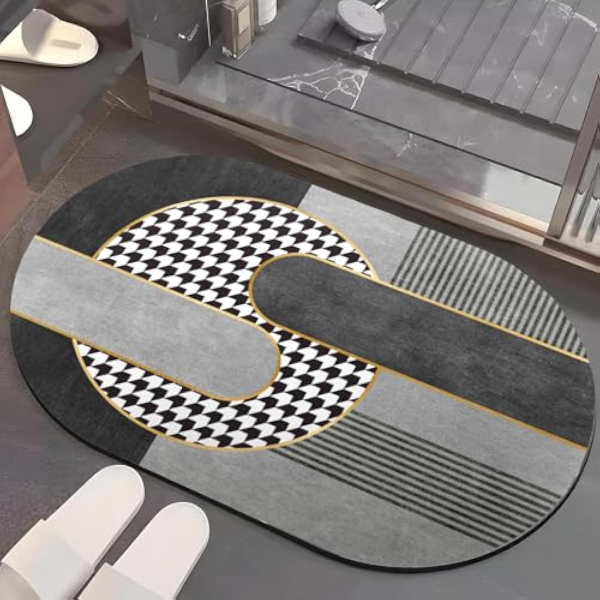 Polyester Non-Woven Felt Bath Mat, Anti Skid