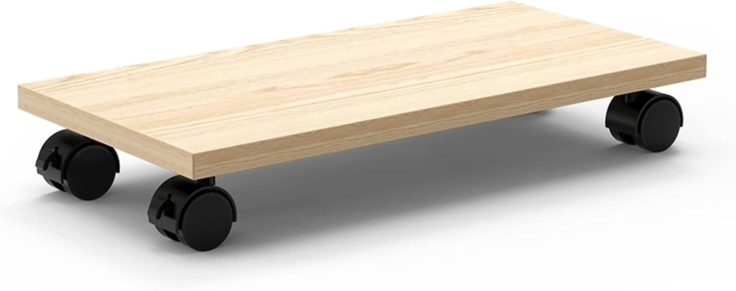 ENGENDER PC Stand Computer Tower Cart, CPU Rolling Stand, Mobile PC Holder, Computer Host Stand with Wheels Under Home Office Desk Computer Tower Stand(A)