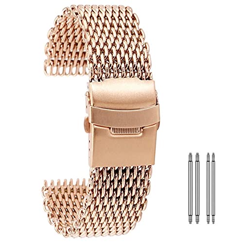 Bracelet de montre homme bleu 18 mm pour un style élégant au bureau