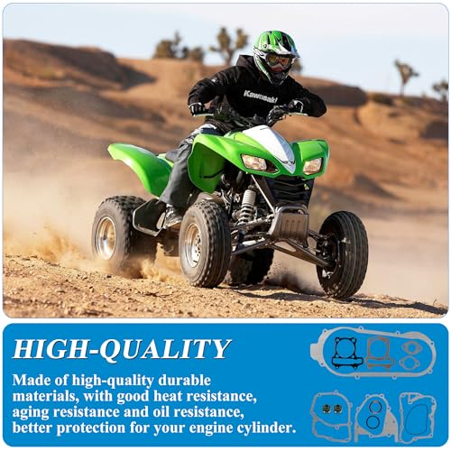 Image of New Olym 57.4mm /2.25 inch Complete Short Non-Bending Case Engine Gasket Set for ATV Go Kart Moped Scooter 4 Wheeler Quad Bikes 4-Stroke GY6 125cc 150cc 152QMI 157QMJ Engine