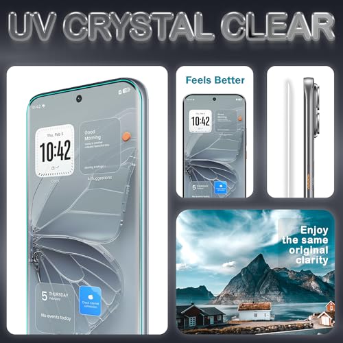 Image of FIRST MART Tempered Glass for Tecno Pova Curve 2With UV Installation Kit | Military-Grade Gorilla Screen Protector and Cable Guard | Edge to Edge Coverage | Crystal Clear