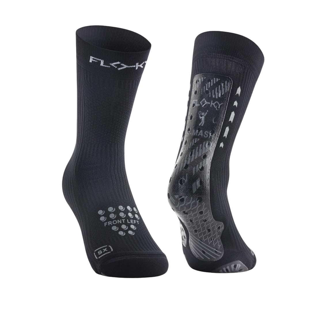 FLOKY - S-mash 3D - Biomechanical Sports Socks - Black - Size L/XL - T3
