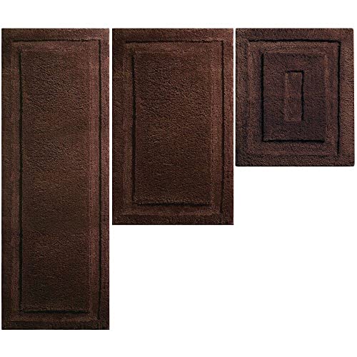mDesign Hydra Collection Microfiber Bath Mat Set #TOP16
