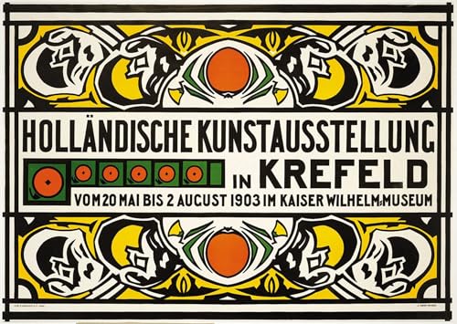 Peinture D'Art D'Affiche Johann Thorn Prikker Graffiti Art Mural Grand Format 60x90cm