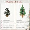 Decorazione da appendere all'albero di Natale in tessuto non tessuto fatto a mano, pacchetto di materiali per mini albero di Natale per bambini, decorazioni natalizie
