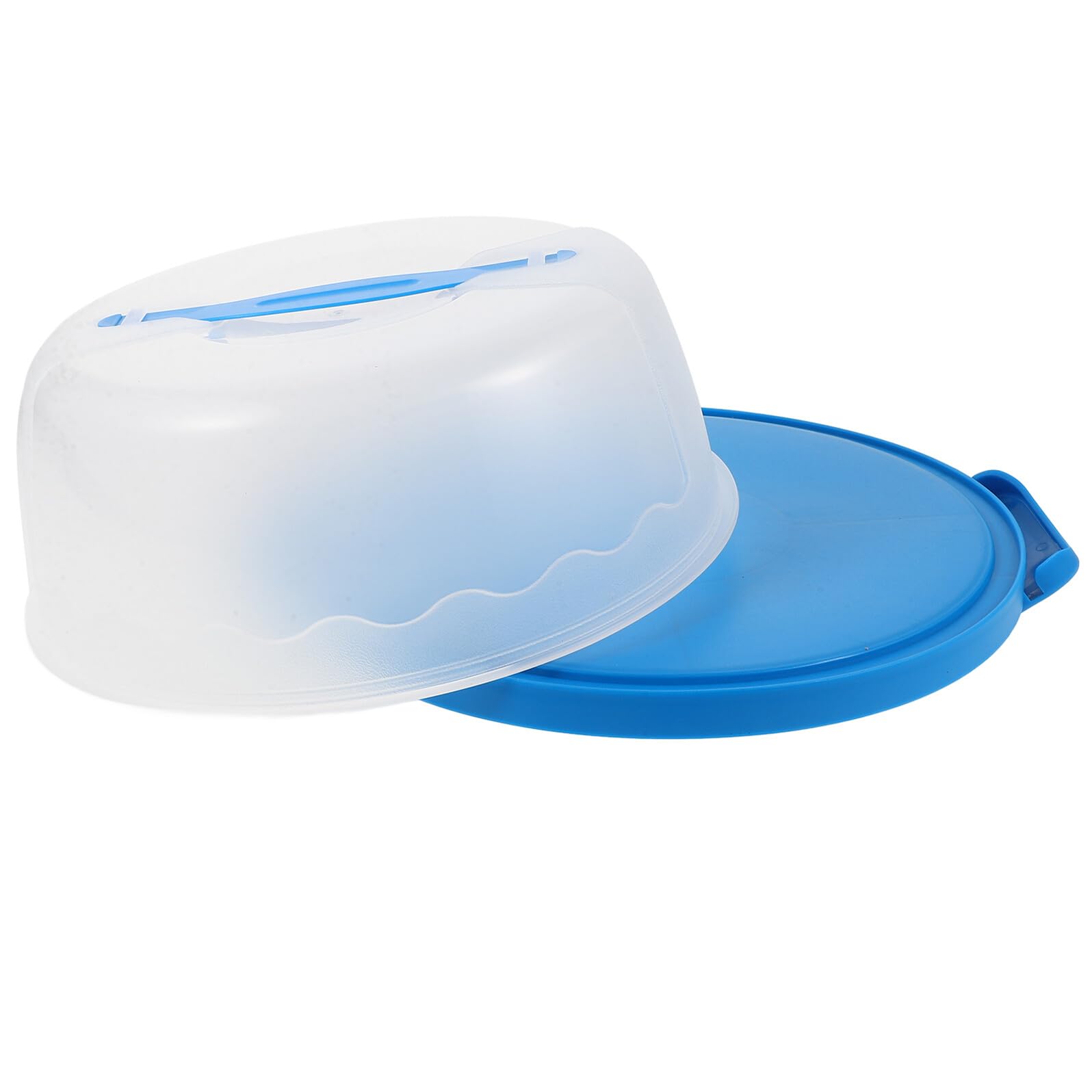 DOITOOL Portatorte Rotondo 6-8 Pollici in Plastica Blu Riutilizzabile