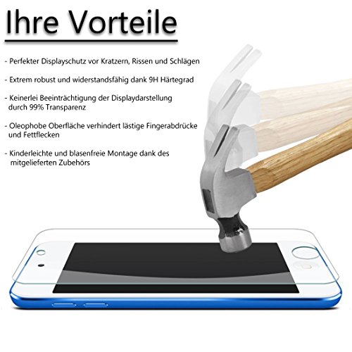 Protector de pantalla cristal iPod Touch 5 6 transparente vidrio templado 9H 2