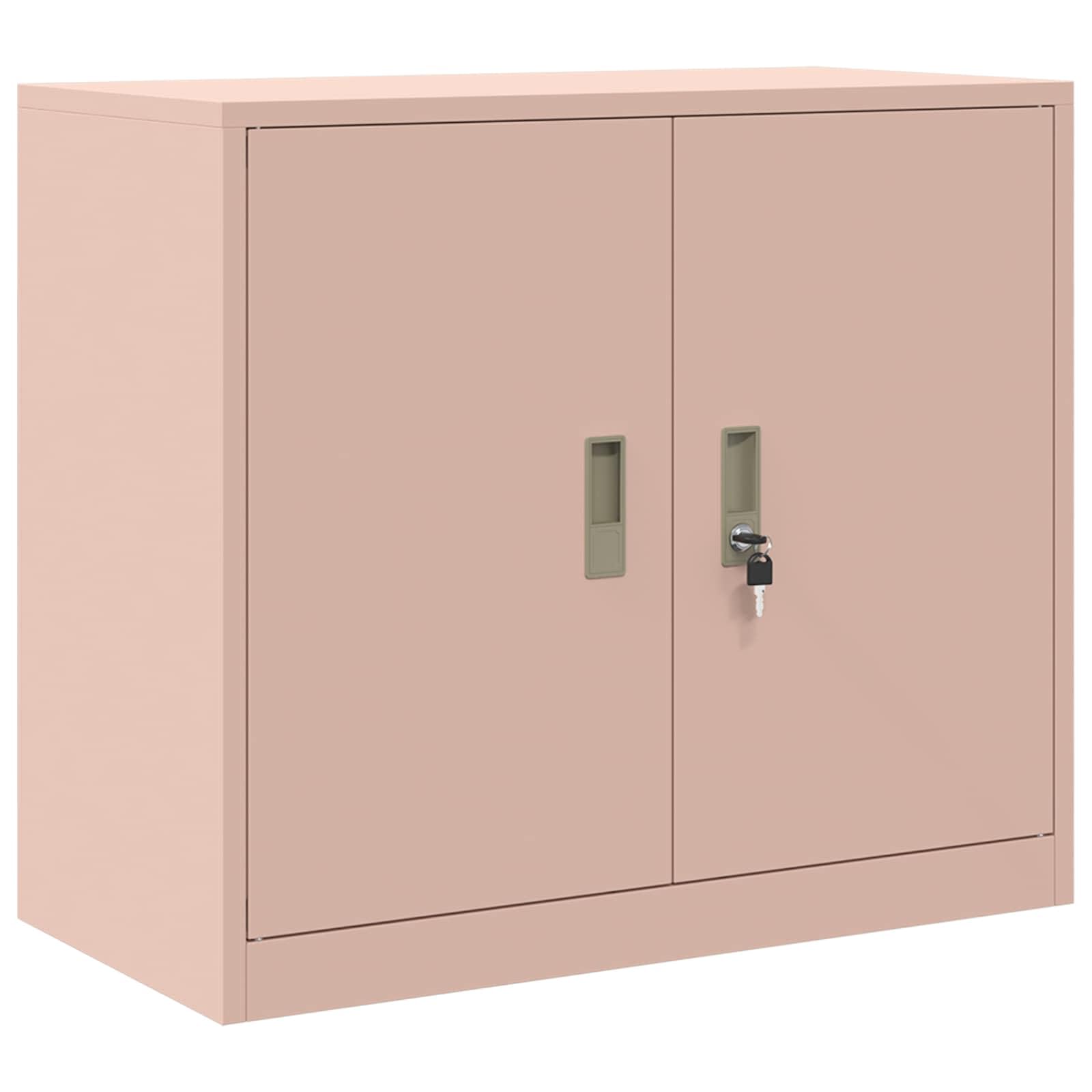 Stahlschrank für Büroorganisation mit abschließbaren Türen und industriellem Design als robuster Aufbewahrungsschrank