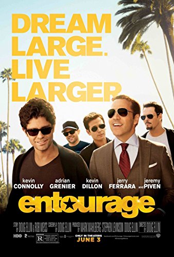 NewBrightBase Entourage - Comedy Drama TV Series Fabric Cloth Rolled Wall Poster Print - Size: (36" x 24" / 20" x 13")