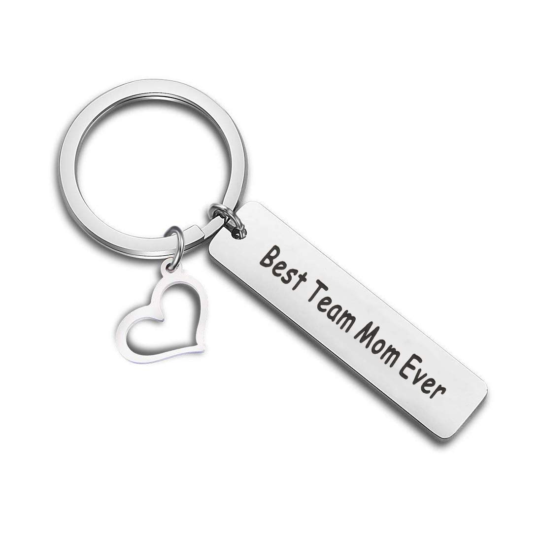 CENWA Team Mom Gift Coach Gift Team Mom Keychain Best Team Mom Ever Keychain Thank You Gift for Coach Leader Team Mom