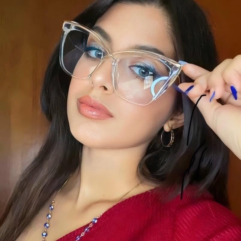 Image of VOOGLAM Stylish Cat Eye Blue light Blocking Glasses for Women Anti UV Eyestrain Eyewear Janina GOX006465