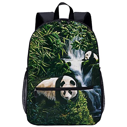 Sac à dos scolaire Panda unisexe 45x30x15cm pour le voyage et les loisirs des enfants