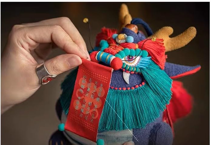 Bolsa aromática bordada oriental Qinglong festival miniatura 6