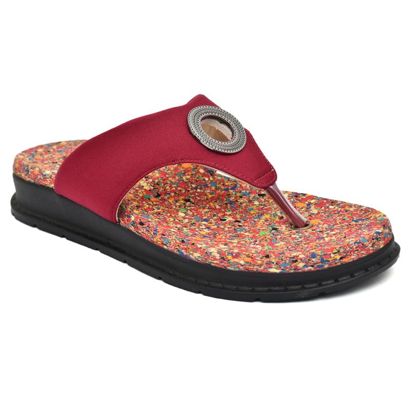 HEALTH FIT Diabetic & Orthopedic with Super Extra Soft Ortho Care Anti-Skid Doubleu Flip-Flops for women Slippers/Doctor Chappal & Footwear HF327 CH UK-9 (B0CTTMVT2T) Amazon Price History, Amazon Price Tracker
