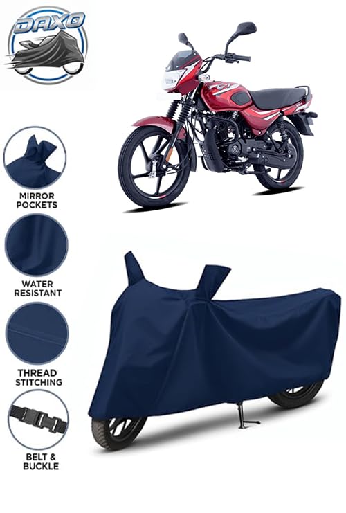 Image of Premium Waterproof Bike Cover for Bajaj CT 100 | Heavy Duty All Weather Protection from Rain, Dust, Sun & Scratches with Mirror Pockets | CT 100 Bike Cover