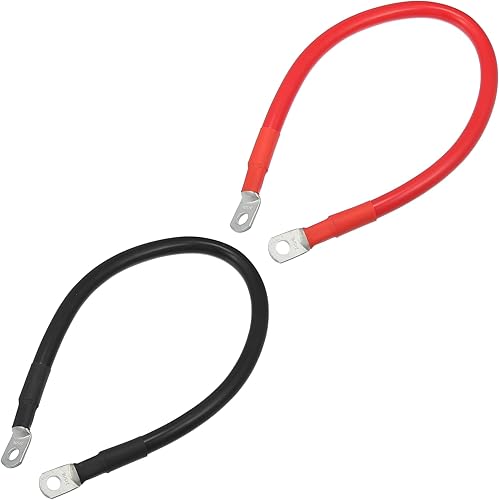 Miniatura 8 de VekAuto 1 par de cables inversores de batería de cobre, calibre 2 AWG, cable de batería de 10 pies universal para automóvil, vehículo, RV,