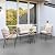YITAHOME 3 Pieces Outdoor Wicker Patio Conversation Bistro Set, All-Weather Patio Furniture Set with Table & Cushions, Outdoor Sectional Sofa for Patio, Balcony, Backyard, Deck, Beige